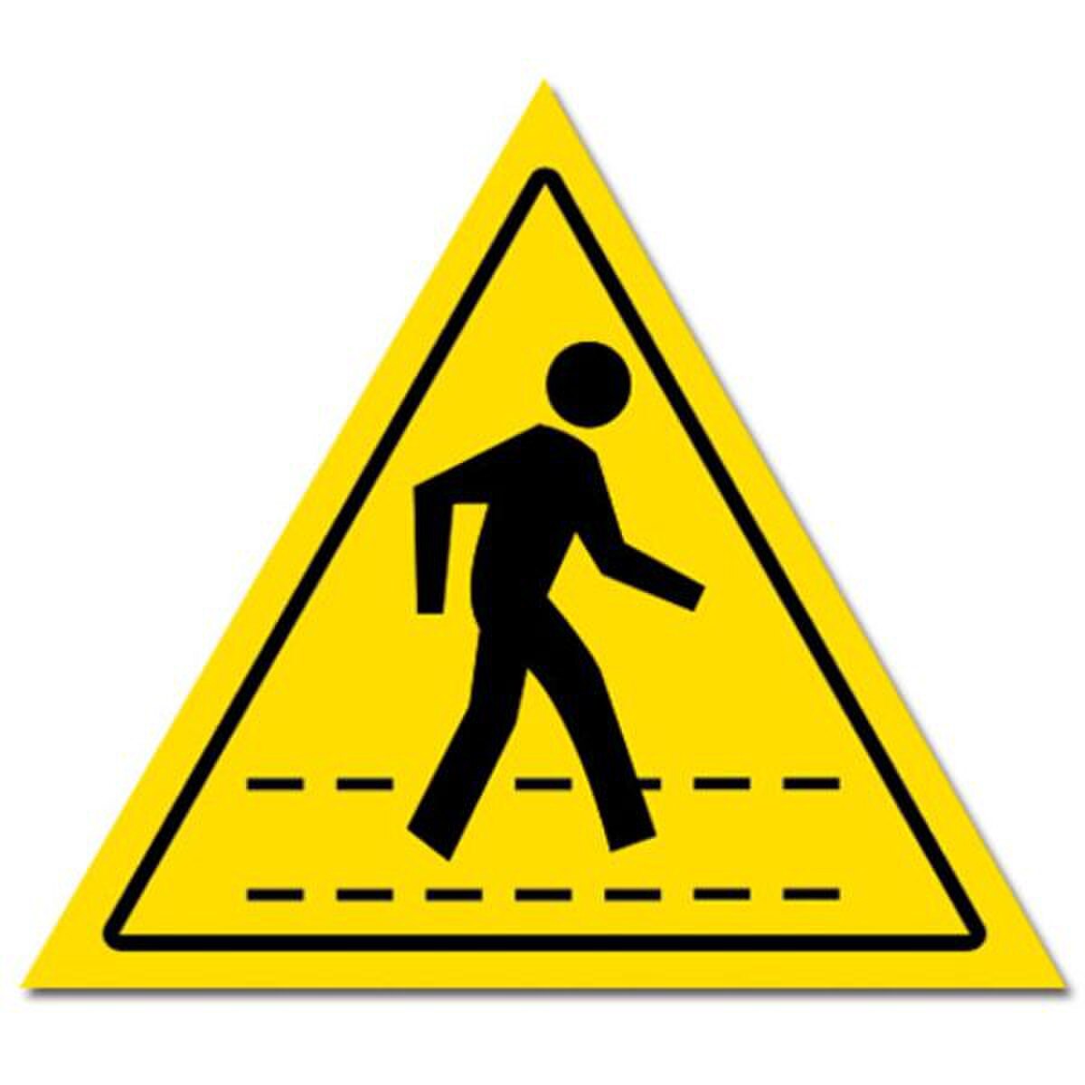 DuraStripe Floor Traffic Sign, Pede
