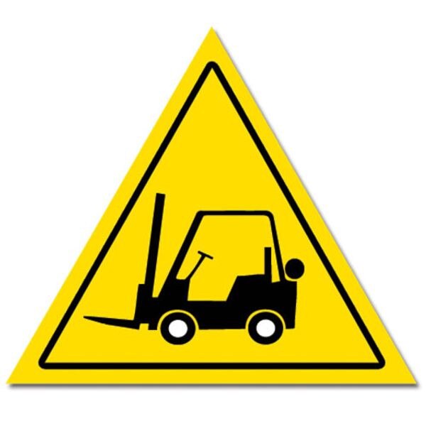 DuraStripe Floor Traffic Sign, Fork
