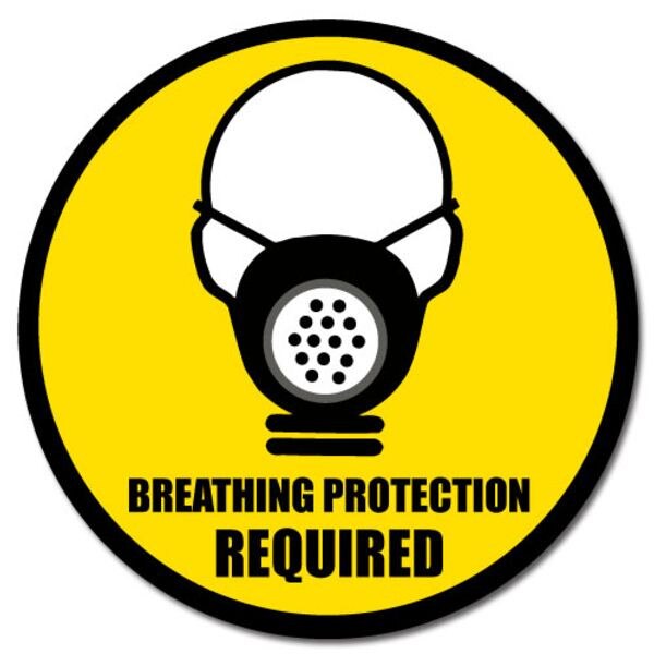 DuraStripe Floor Safety Sign, Breat
