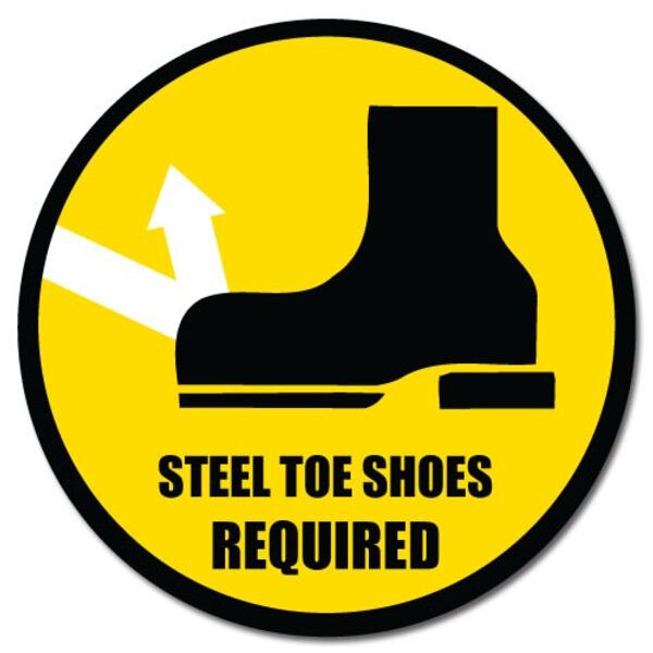 DuraStripe Floor Safety Sign, Steel
