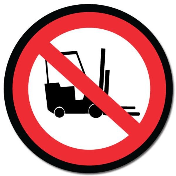 DuraStripe Floor Traffic Sign, No F