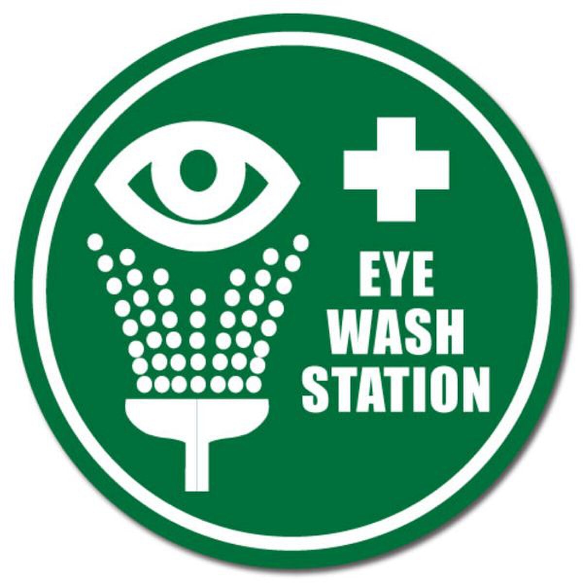 DuraStripe Floor Safety Sign, Eye W