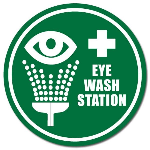 DuraStripe Floor Safety Sign, Eye W