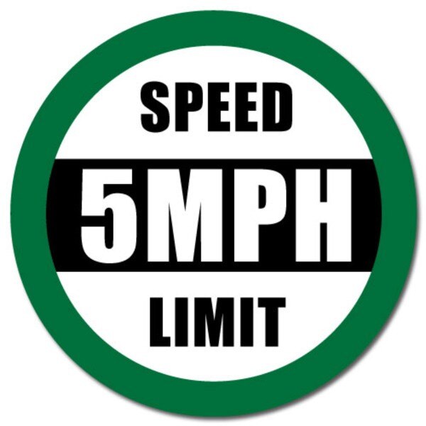 DuraStripe Floor Traffic Sign, Spee