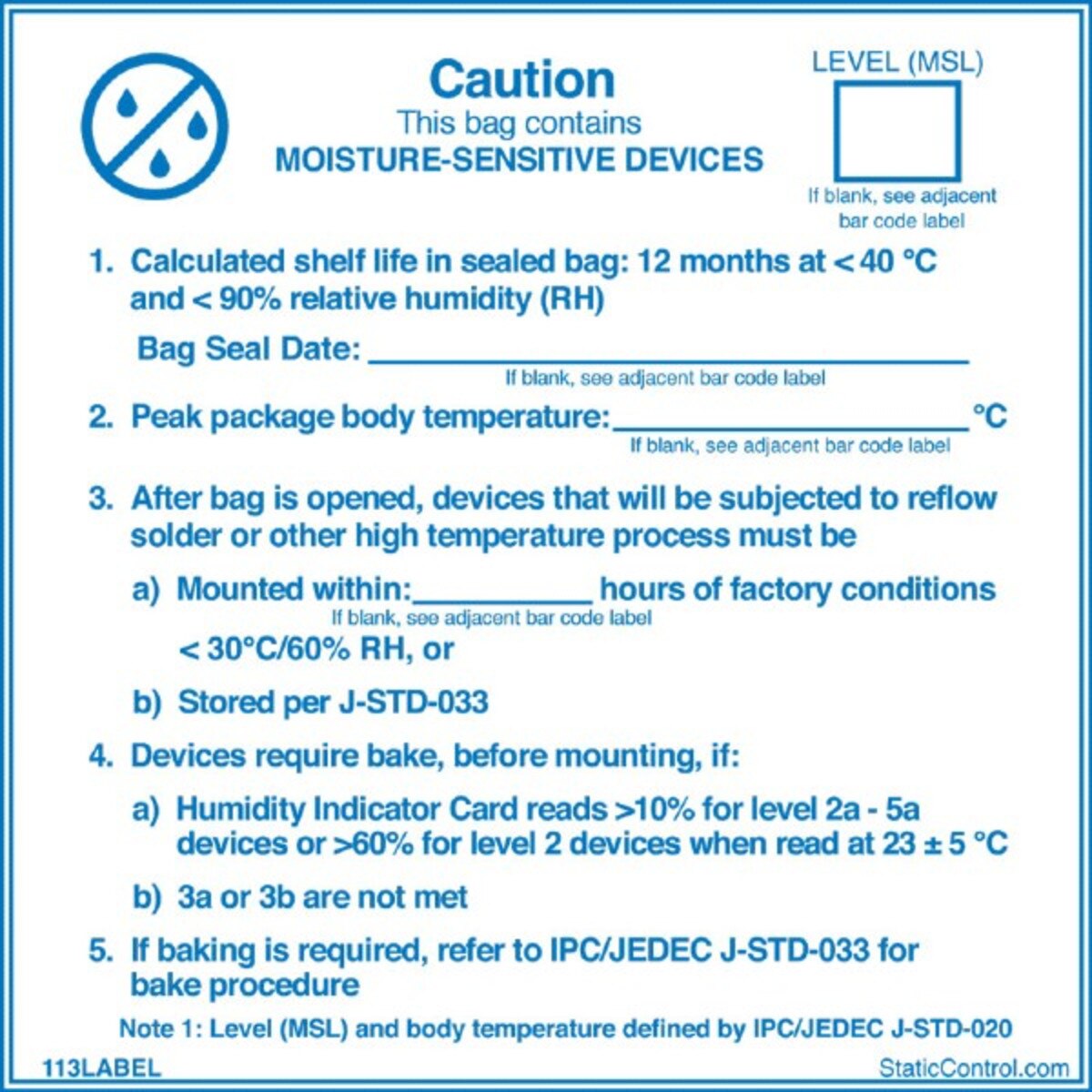 SCS 113LABEL