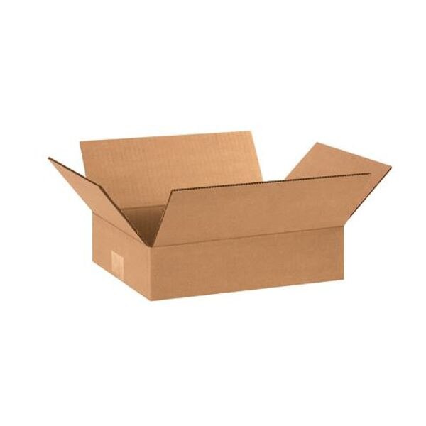 Corrugated Boxes, 12" x 9" x 3", 25