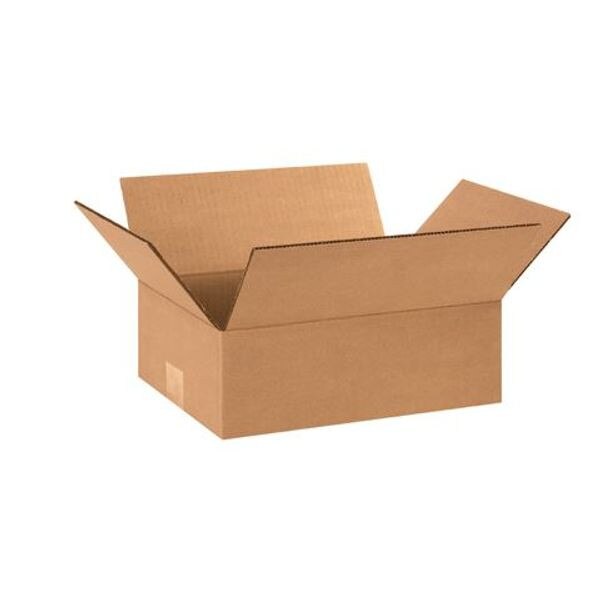 Corrugated Boxes, 12" x 9" x 4", 25