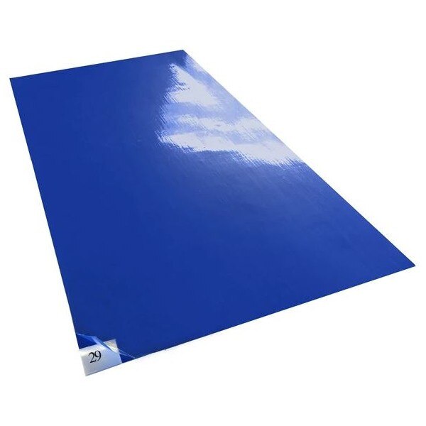 Carpeted Gym Floor Sticky Mats - 60-Sheet Pad for 26.5 x 63.5 Mat