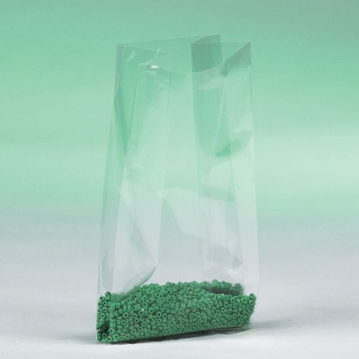 Gusseted Poly Bags, 5" x 4" x 15",