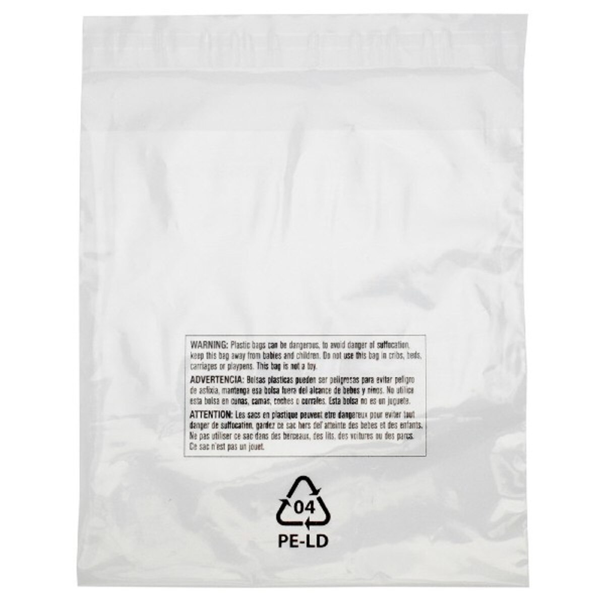 Suffocation Warning Bags, Resealabl