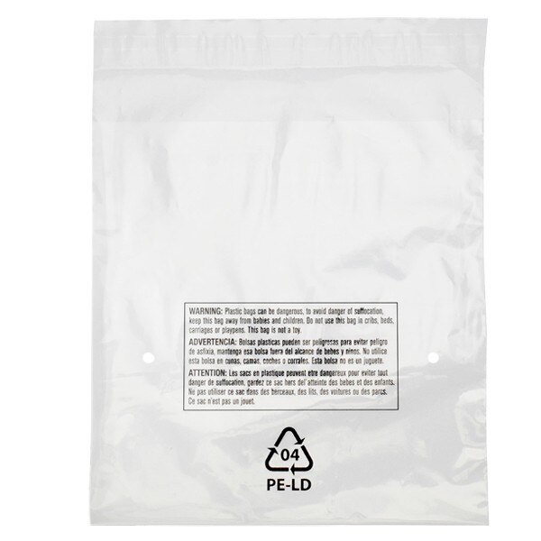 Suffocation Warning Bags, Vented Re