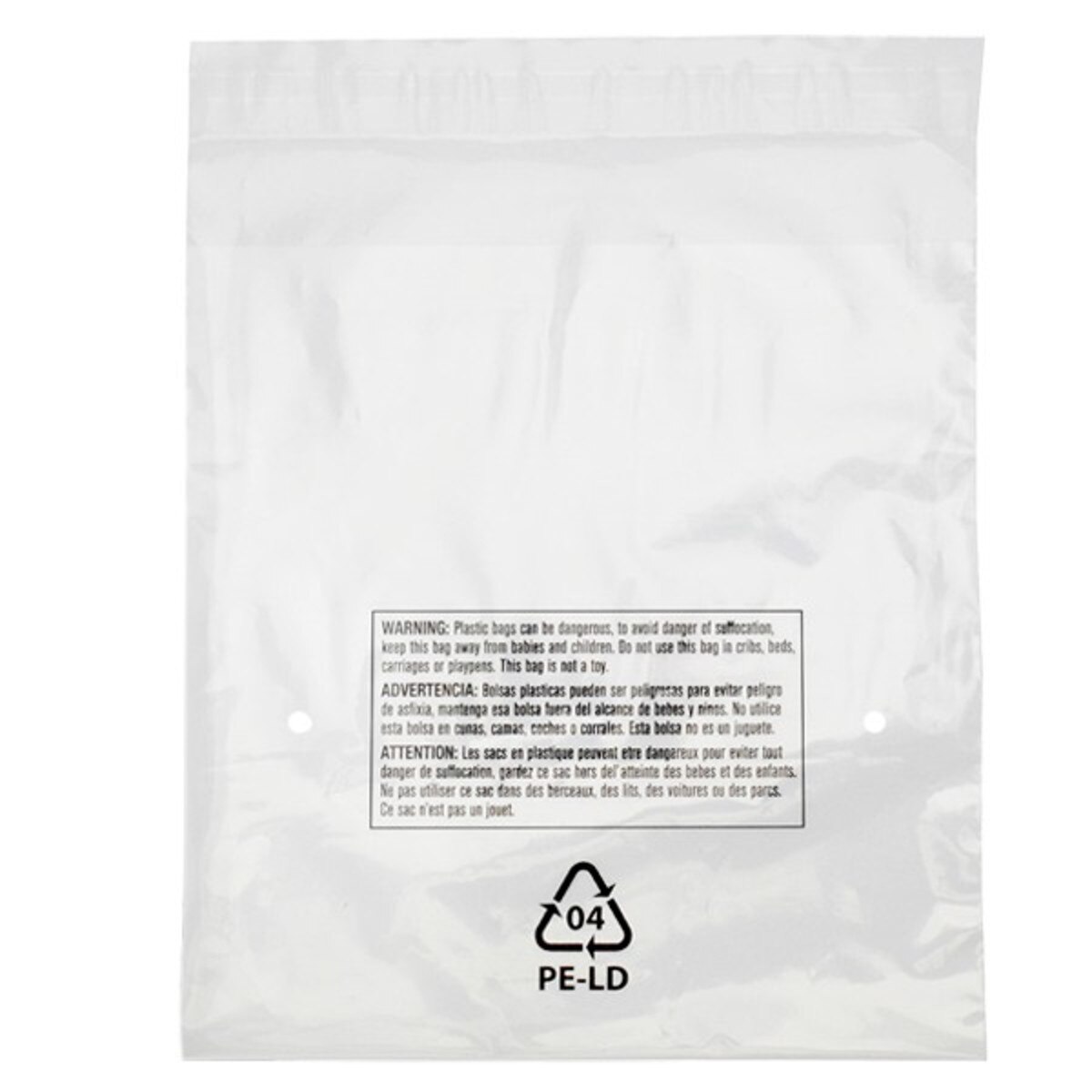 Suffocation Warning Bags, Vented Re