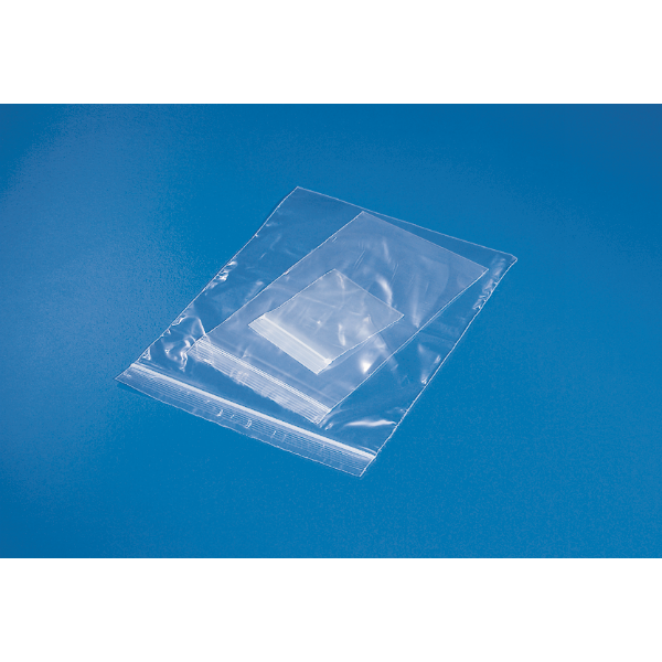 Ziptop Clear Poly Bags, 2" x 8", 10
