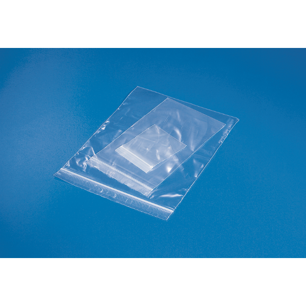 Ziptop Clear Poly Bags, 8" x 10", 5