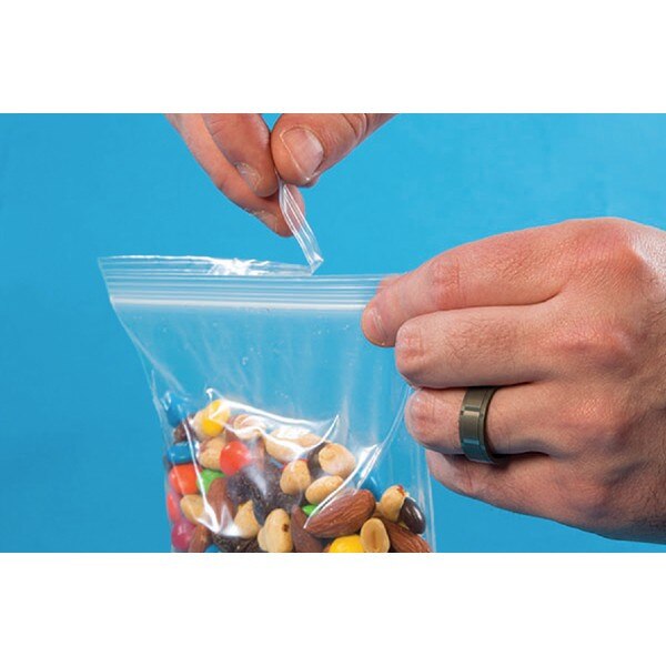 Tamper-Evident Clear Poly Bags, 6"