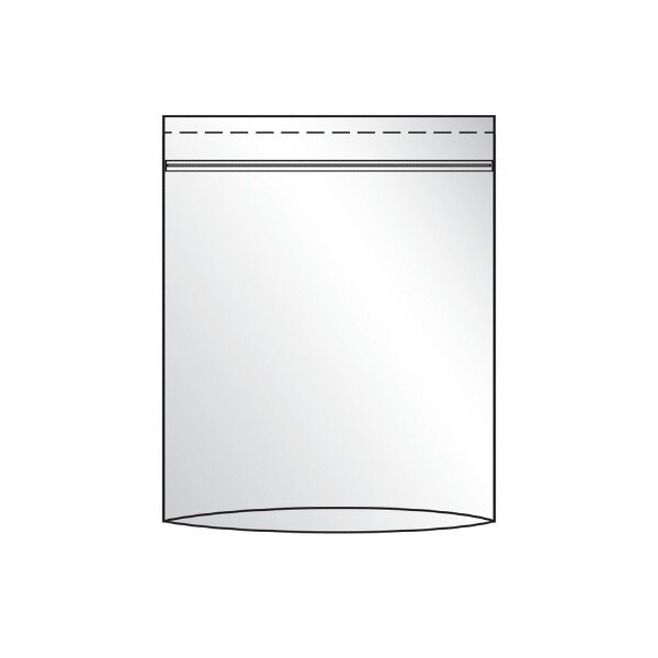 Tamper-Evident Clear Poly Bags, 6"