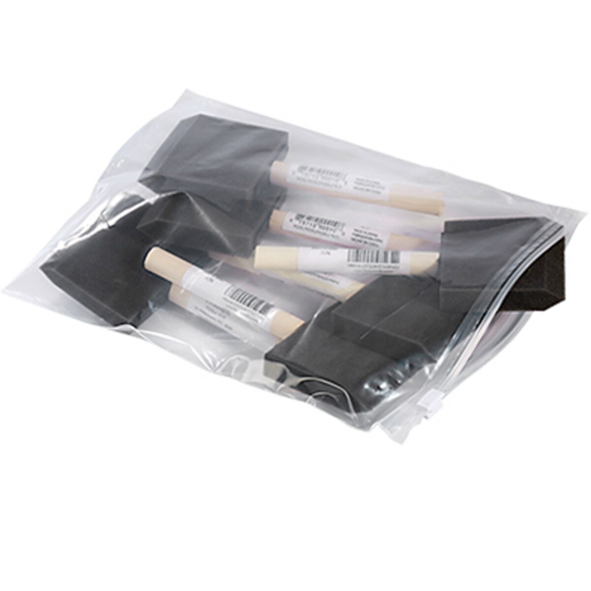Zipper Top Slider Poly Bags, 8" x 7