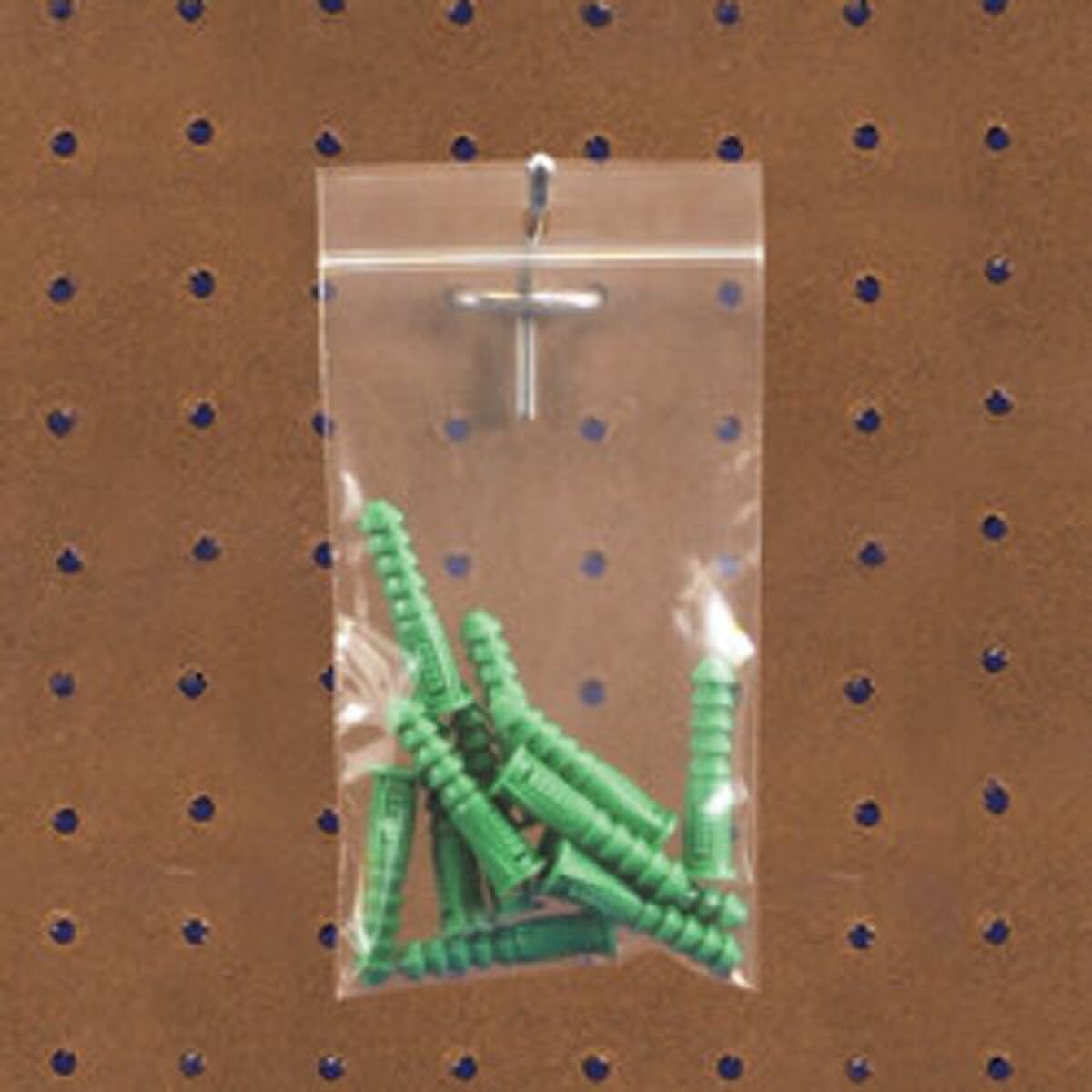 Zip Top Clear Poly Bags With Hang H