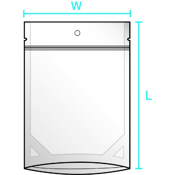 Clear Nylon Poly Stand Up Pouch w/