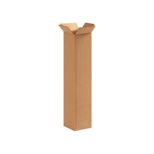 Corrugated Boxes, 4" x 4" x 16", 25