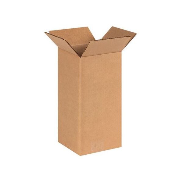 Corrugated Boxes, 6" x 6" x 12", 25