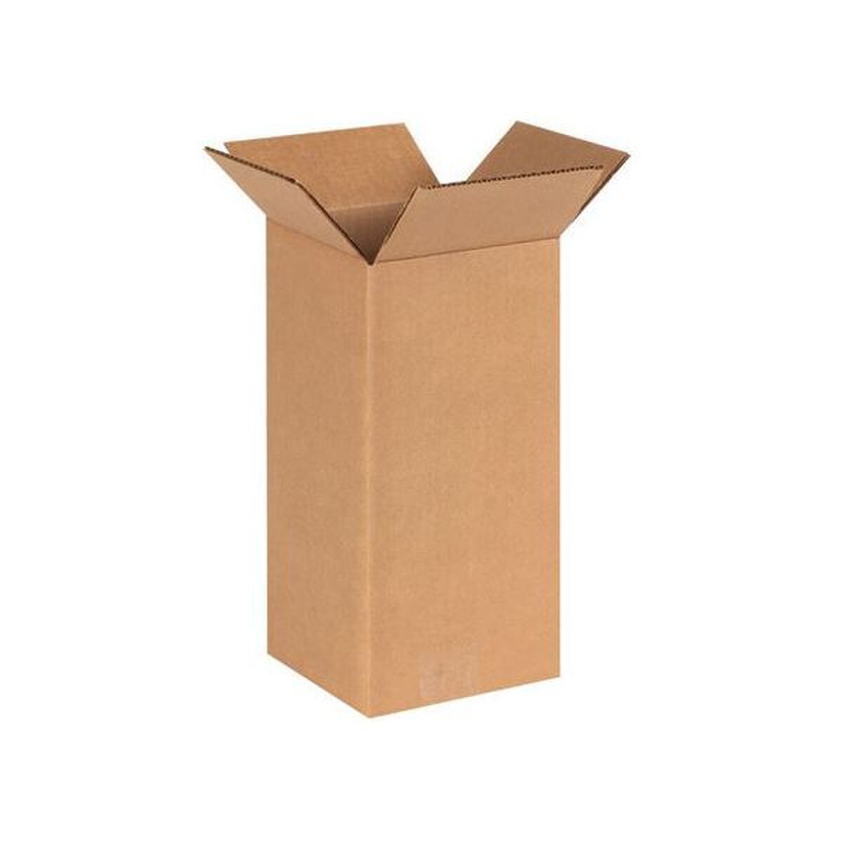 Corrugated Boxes, 6" x 6" x 12", 25