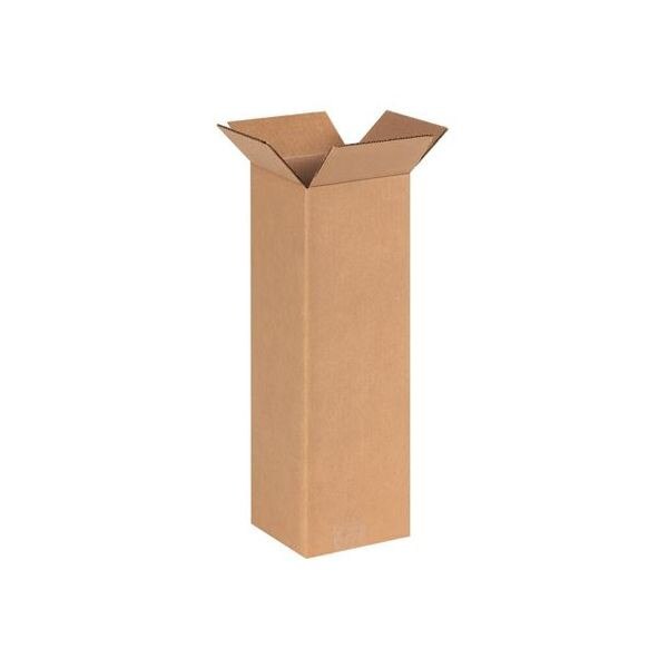 Corrugated Boxes, 6" x 6" x 18", 25