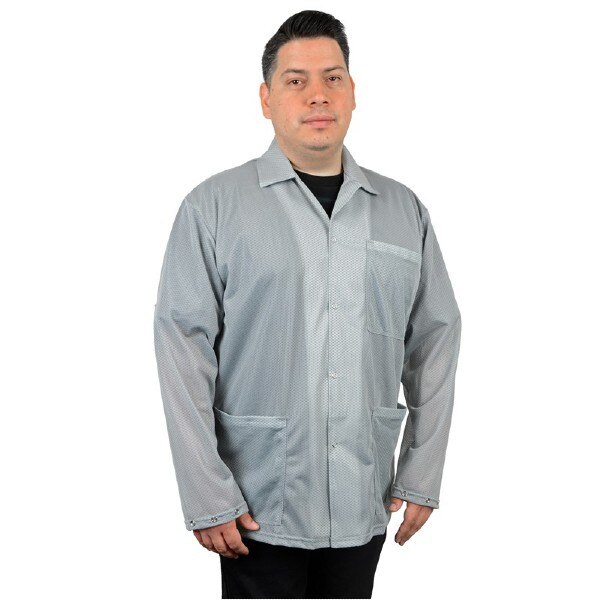 Desco 74328 ESD Grey Lab Jacket