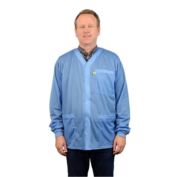 SCS 770012 ESD Blue Smock Jacket, K