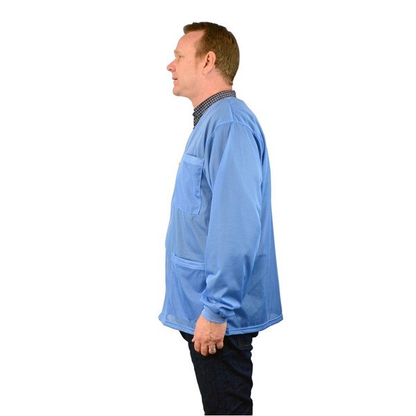SCS 770013 ESD Blue Smock Jacket, K