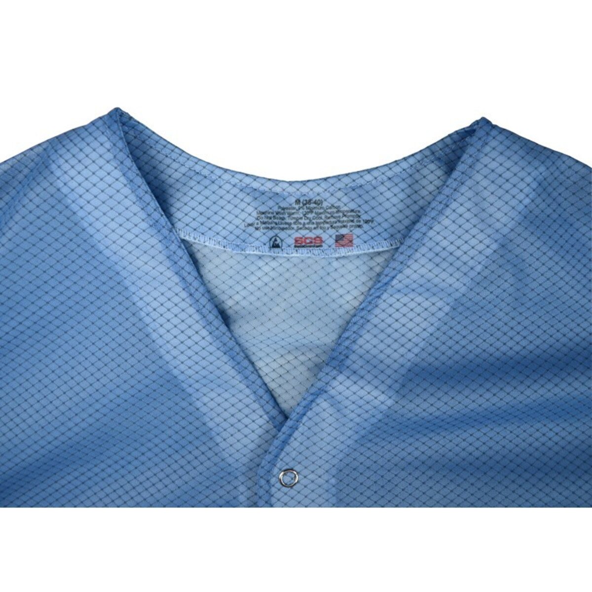 SCS 770014 ESD Blue Smock Jacket, K