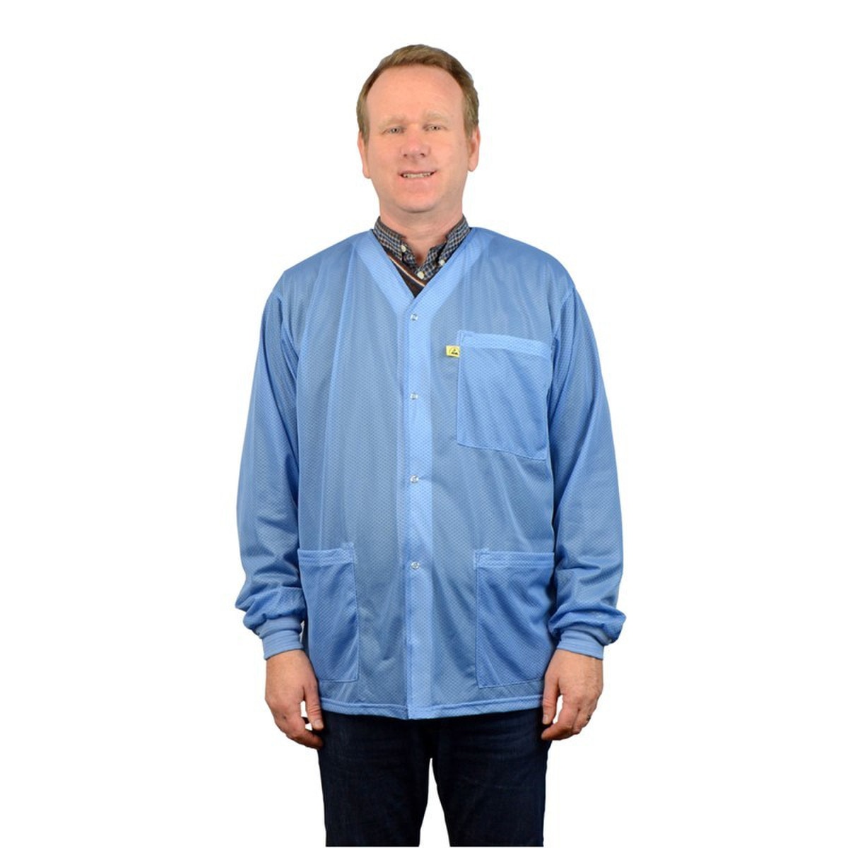 SCS 770016 ESD Blue Smock Jacket, K