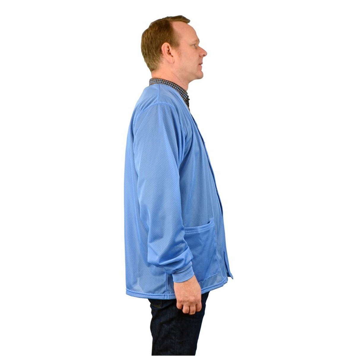 SCS 770016 ESD Blue Smock Jacket, K