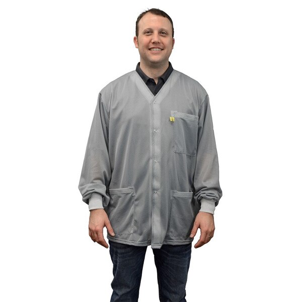 SCS 770023 ESD Gray Smock Jacket, K