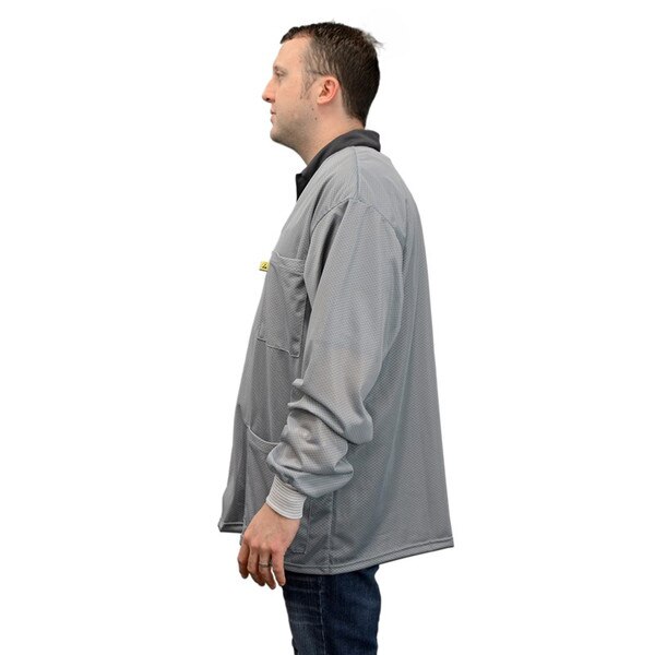 SCS 770023 ESD Gray Smock Jacket, K