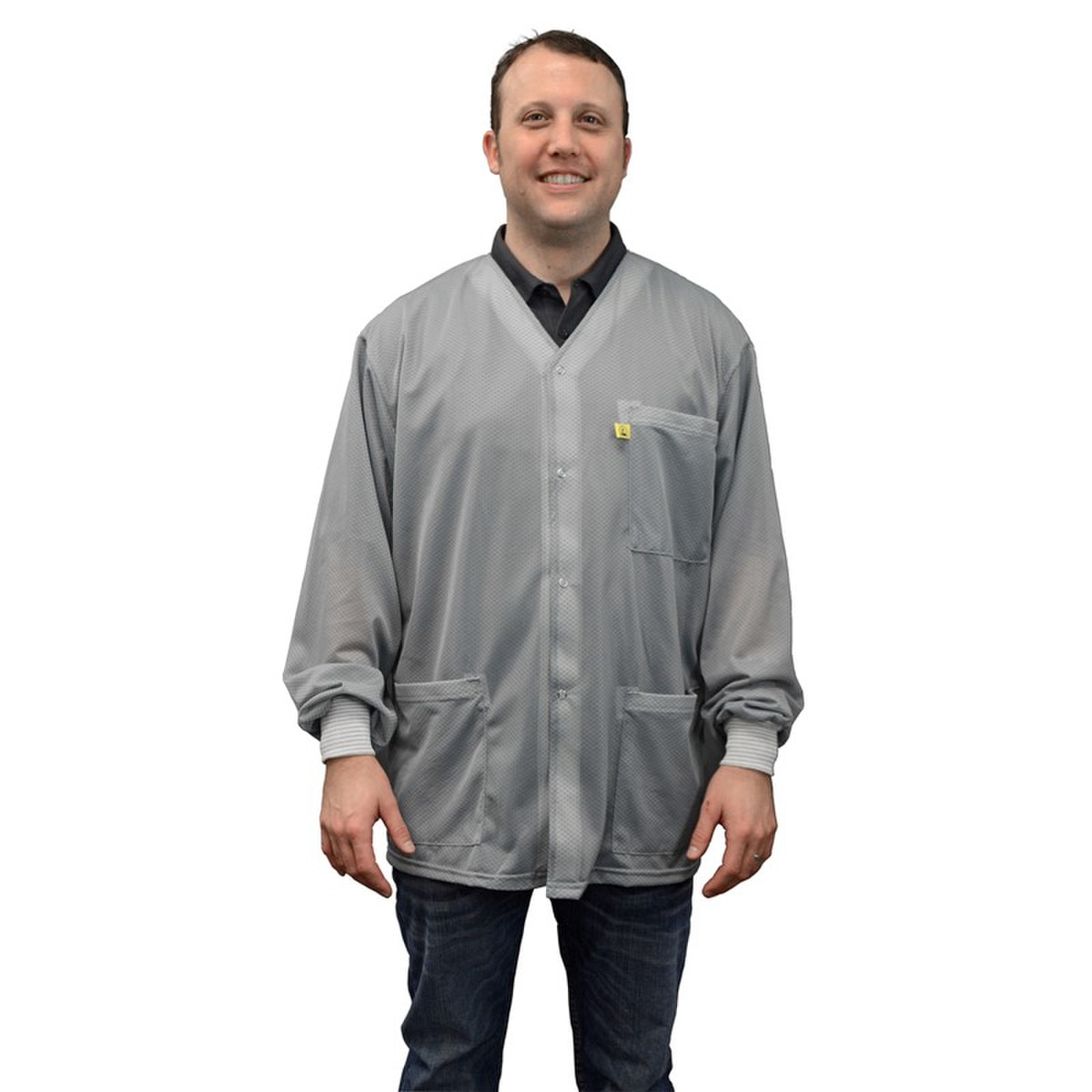 SCS 770026 ESD Gray Smock Jacket, K
