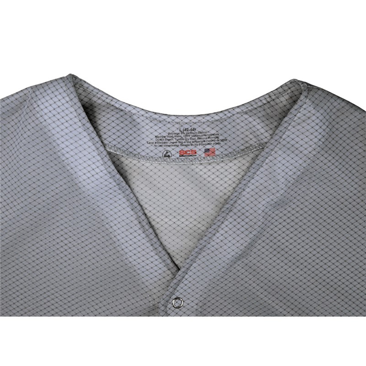 SCS 770026 ESD Gray Smock Jacket, K