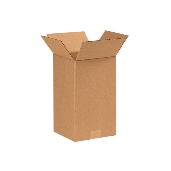 Corrugated Boxes, 7" x 7" x 12", 25