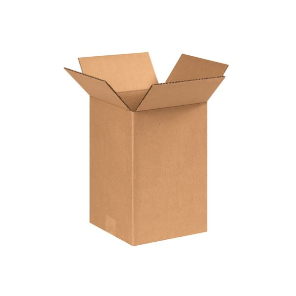 Corrugated Boxes, 8" x 8" x 12", 25