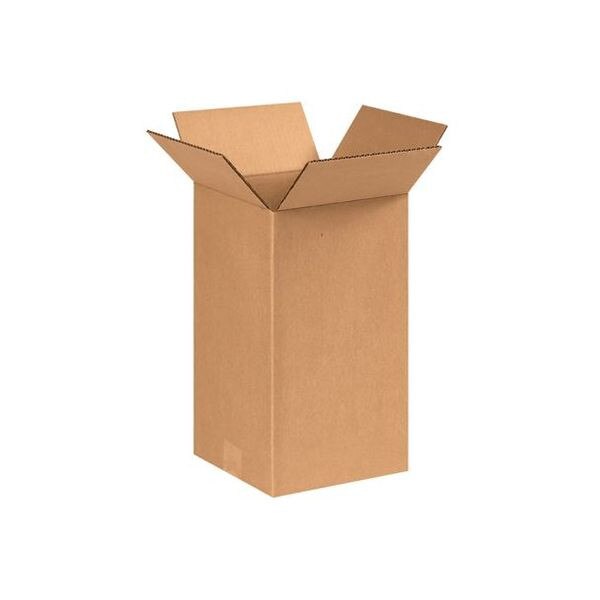 Corrugated Boxes, 8" x 8" x 14", 25