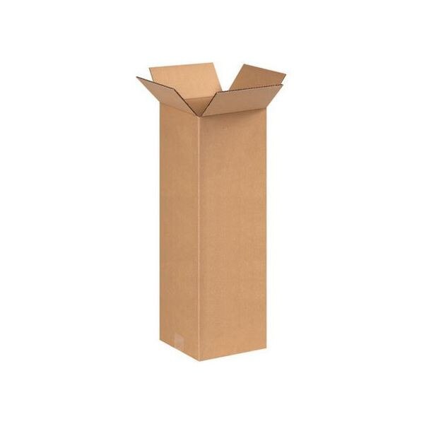 Corrugated Boxes, 8" x 8" x 24", 25