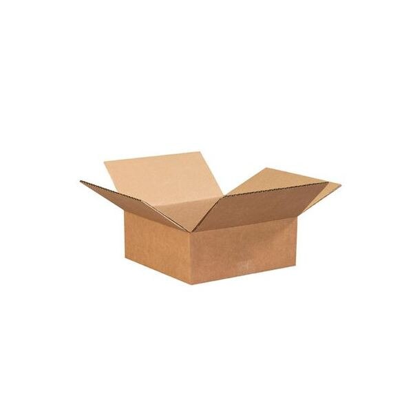 Corrugated Boxes, 8" x 8" x 3", 25/
