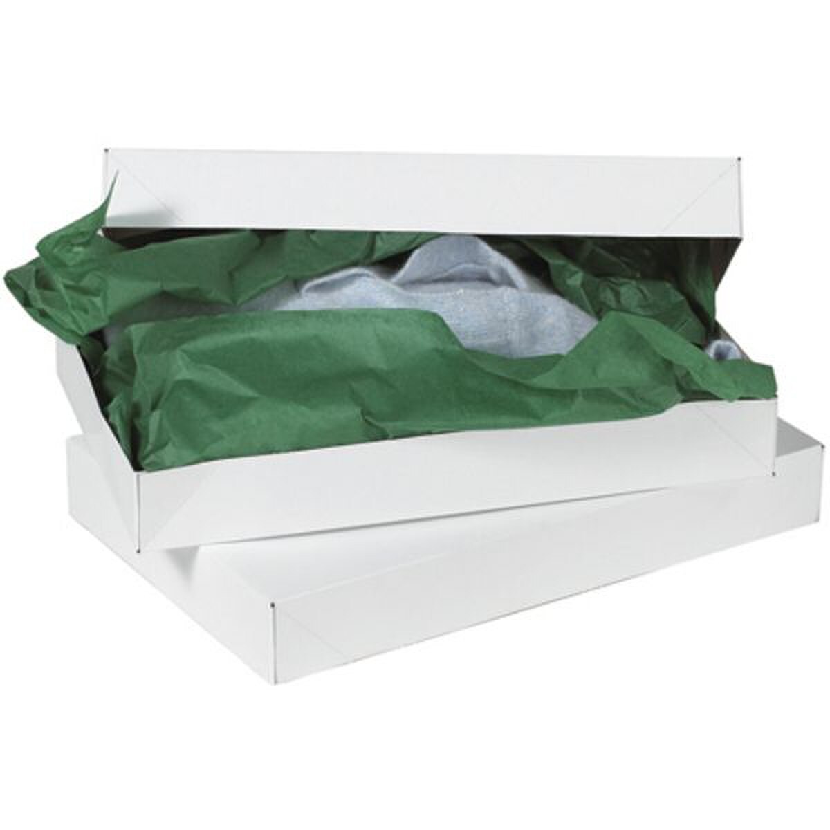 White Apparel Boxes, 15" x 9-1/2" x
