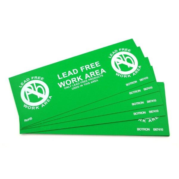B67410 Lead Free Work Area Sign, 4"