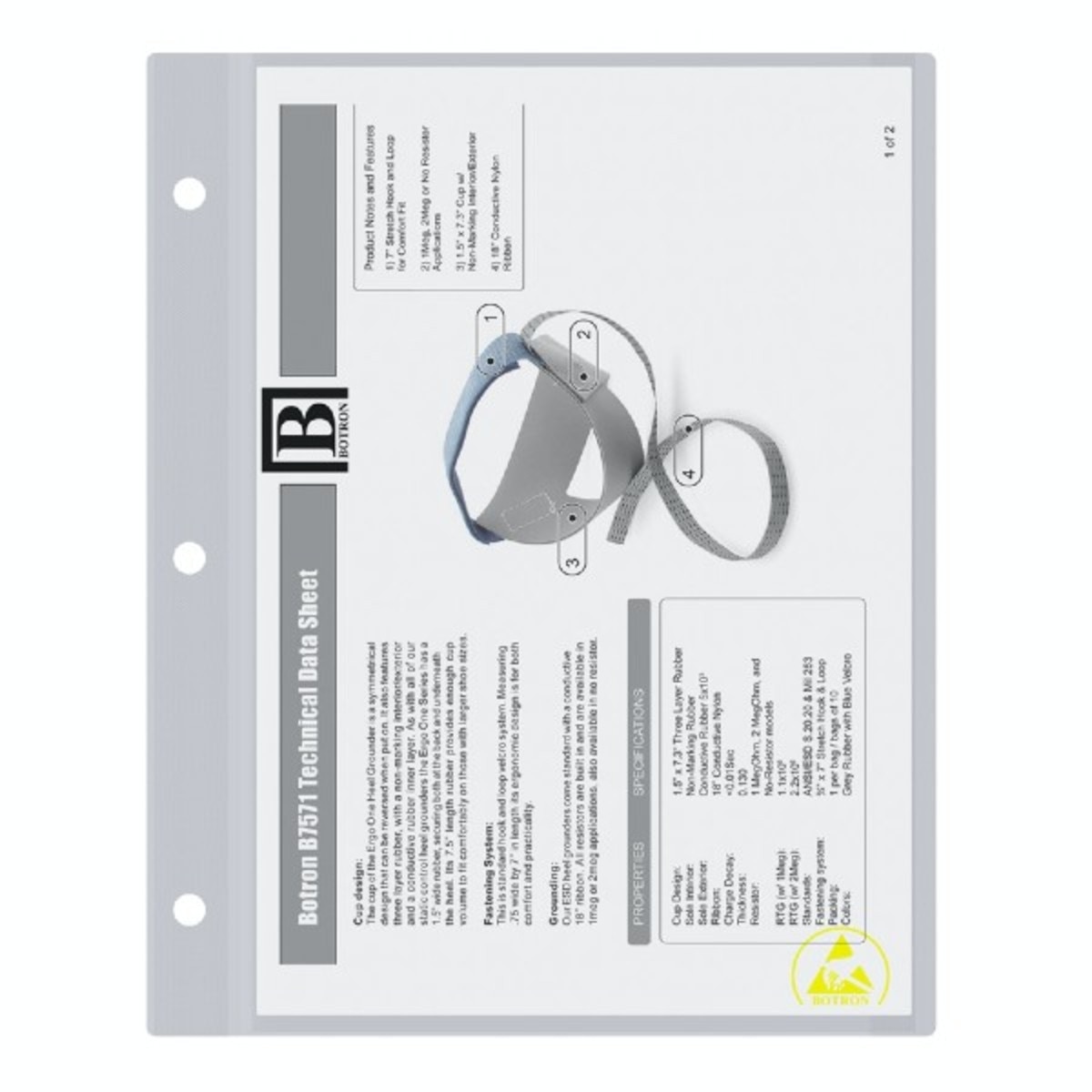 Botron B7411 ESD Sheet Protectors,
