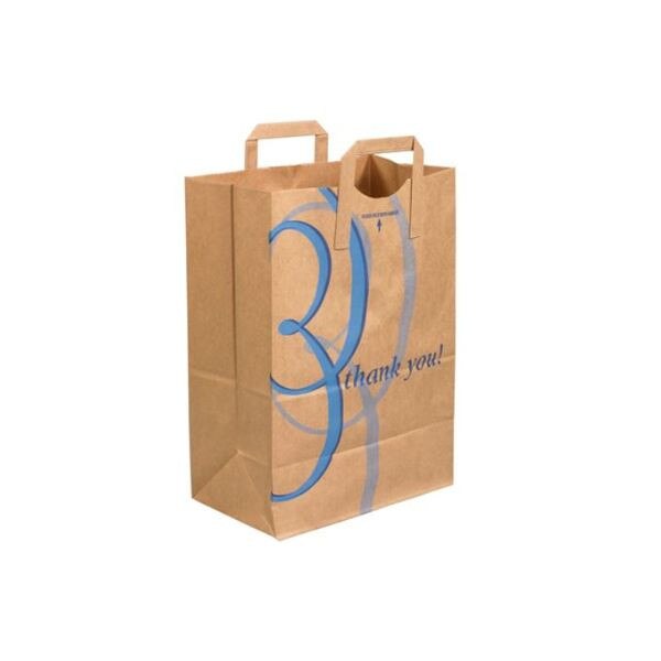 Flat Handle Grocery Bags - 1/6 BL,