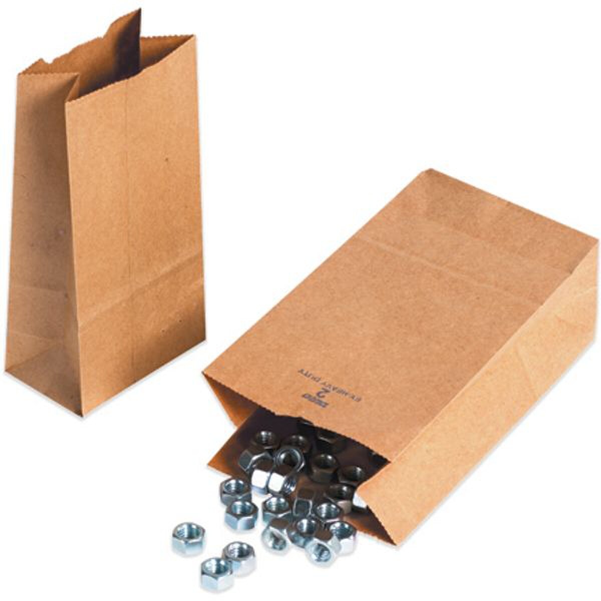 #3 Kraft Hardware Bags, 4-3/4" x 2-