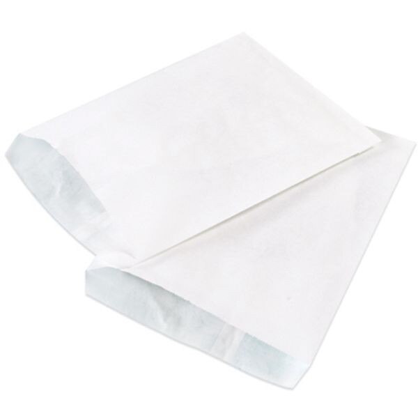 White Flat Merchandise Bags (#6), 6