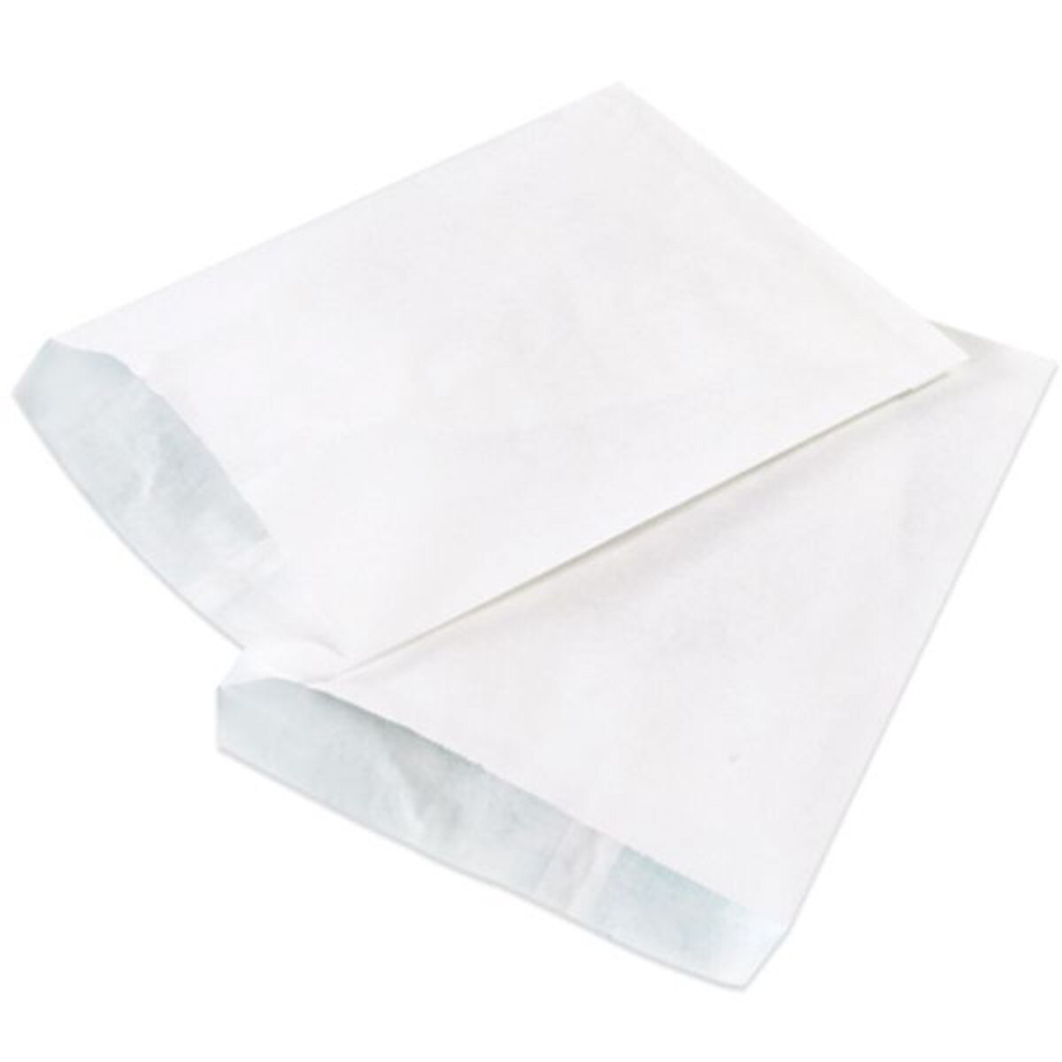 White Flat Merchandise Bags (#10),