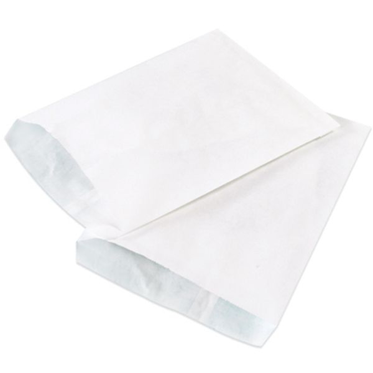White Flat Merchandise Bags (#12),